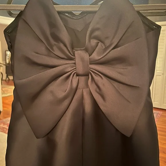 Anthropology Hutch Black Strapless Dress with Bow Detail - Picture 3 of 4